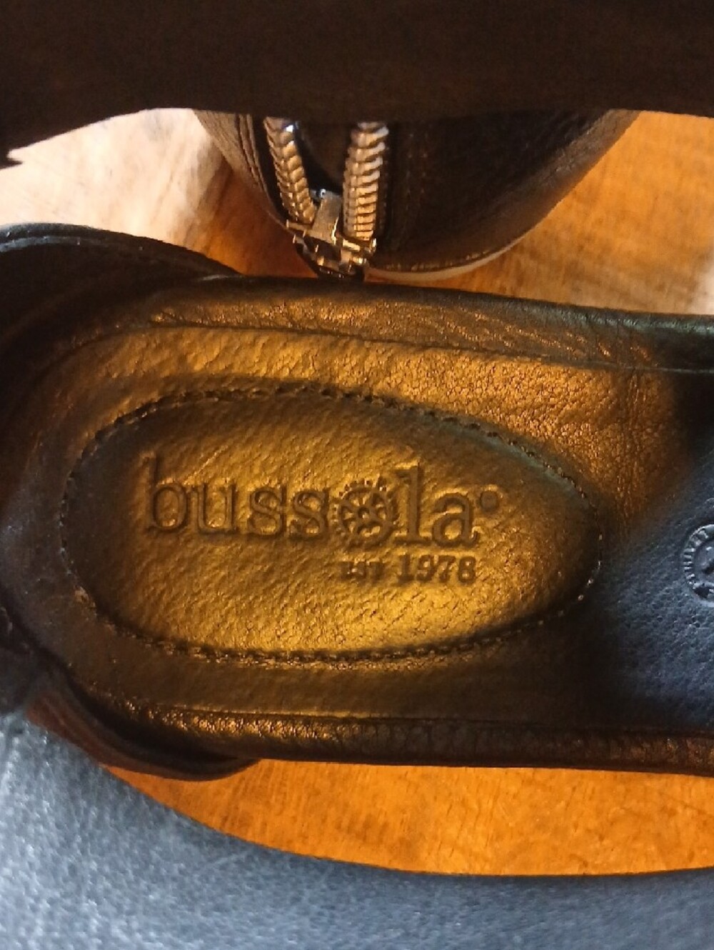 bussola PotsdamPeggy Authenthic LeatherCrisscross & BackZipper - Picture 4 of 7